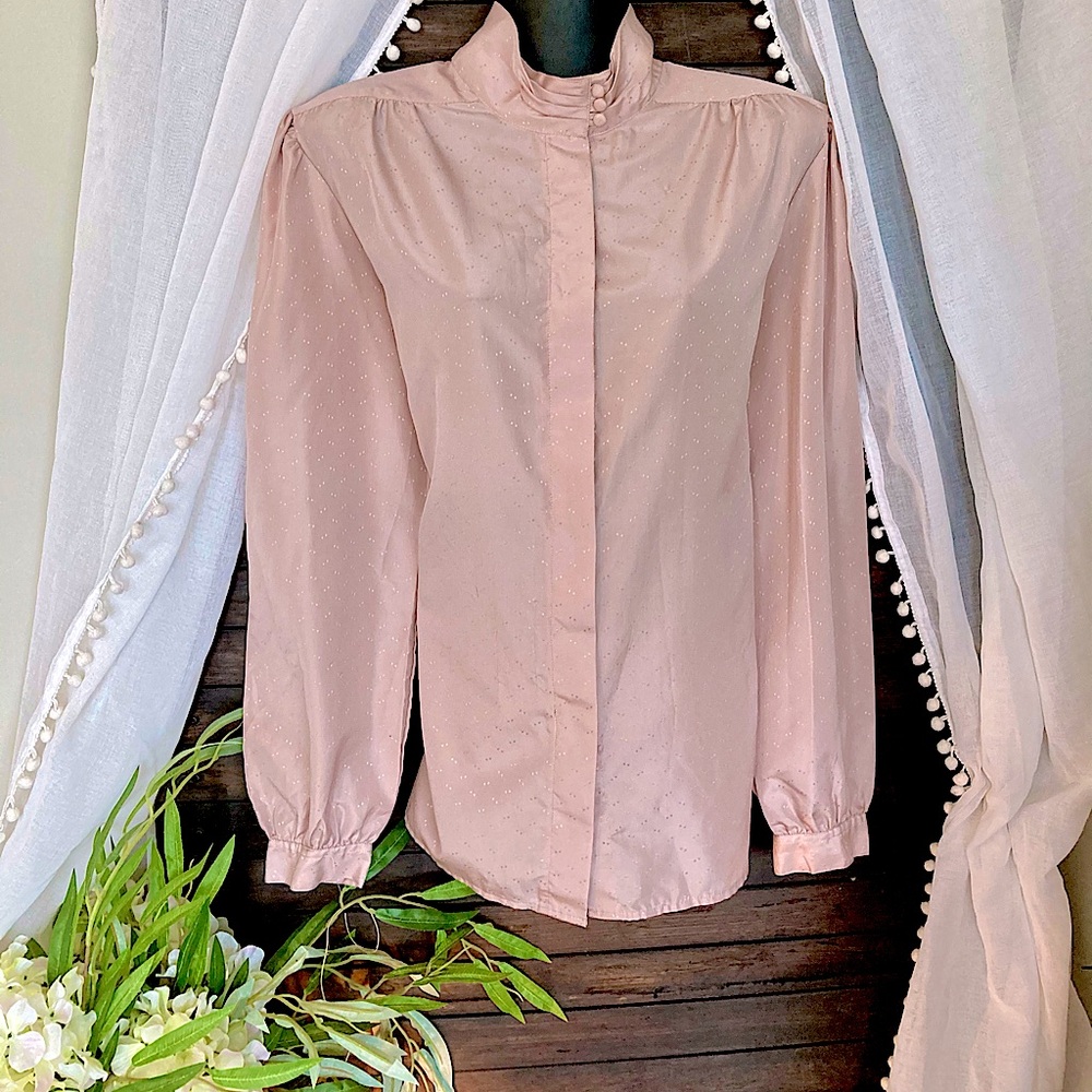 Vintage Nude Pink Blouse
